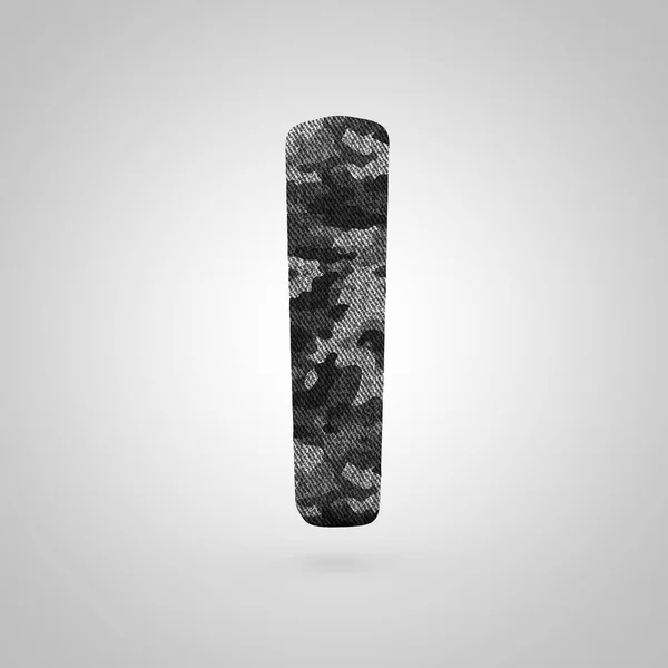 Camouflage Letter Kleine Letters Render Lettertype Met Camouflage Patroon Geïsoleerd — Stockfoto