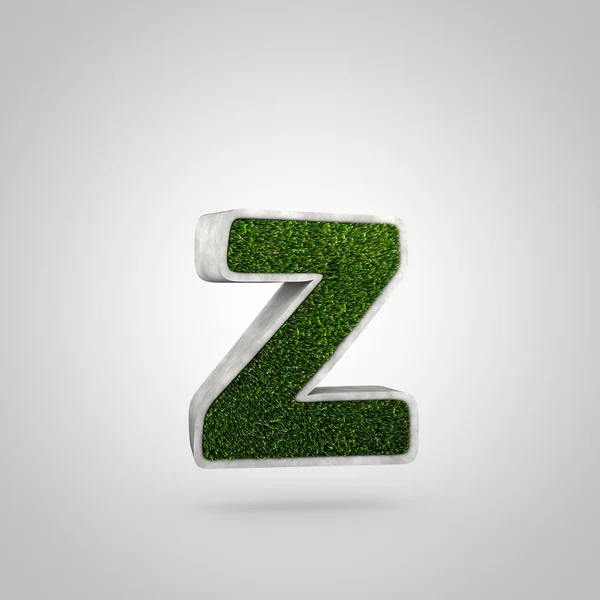 Gras letter Z kleine letters — Stockfoto