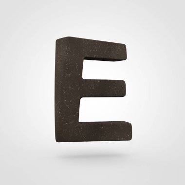 Toprak harf büyük harf E 