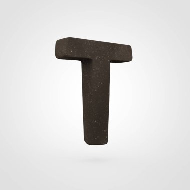 Toprak harf büyük harf T 