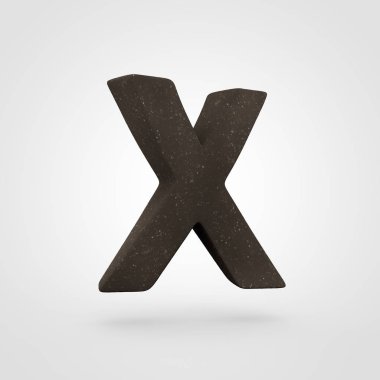 Toprak harf büyük harf X 