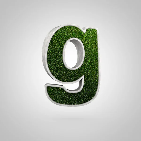 Carta de grama G minúscula — Fotografia de Stock