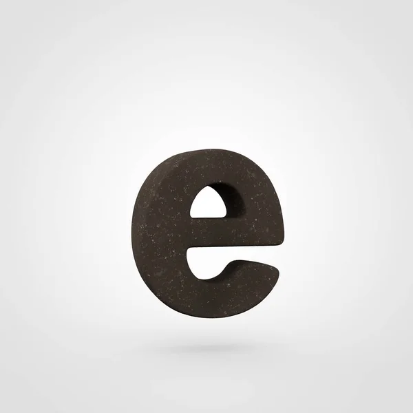 ตัวอักษรดิน E ตัวพิมพ์เล็ก — ภาพถ่ายสต็อก