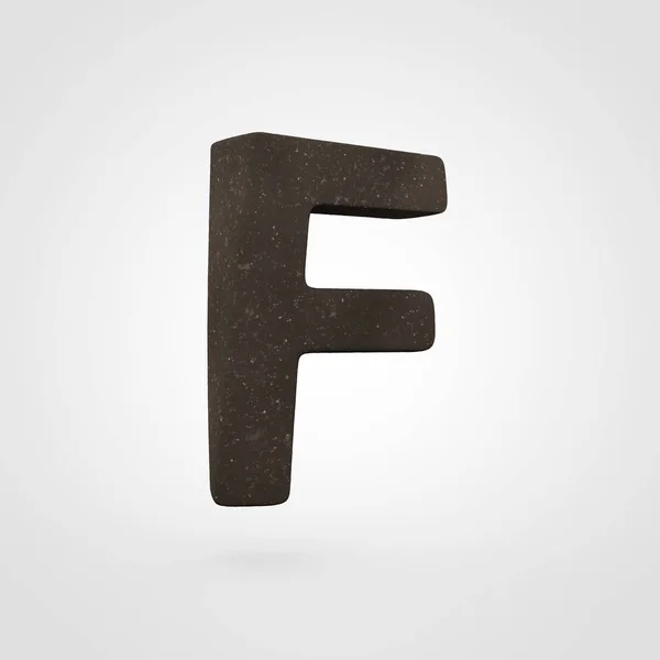 Soil letter F uppercase — Stock Photo, Image