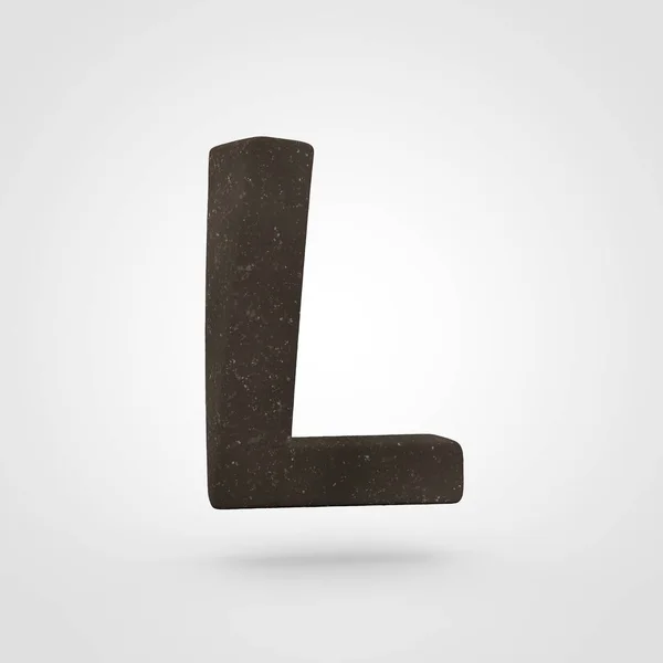 Soil letter L uppercase — Stock Photo, Image