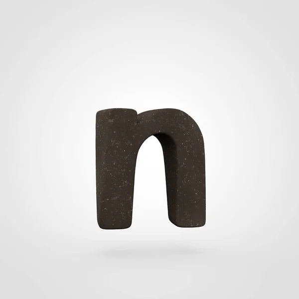 Soil letter N lowercase — Stock Photo, Image