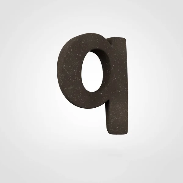 Soil letter Q lowercase — Stock Photo, Image