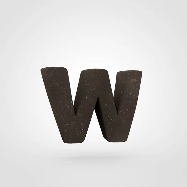 Почвенная буква W — стоковое фото