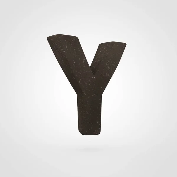 Soil letter Y uppercase — Stock Photo, Image