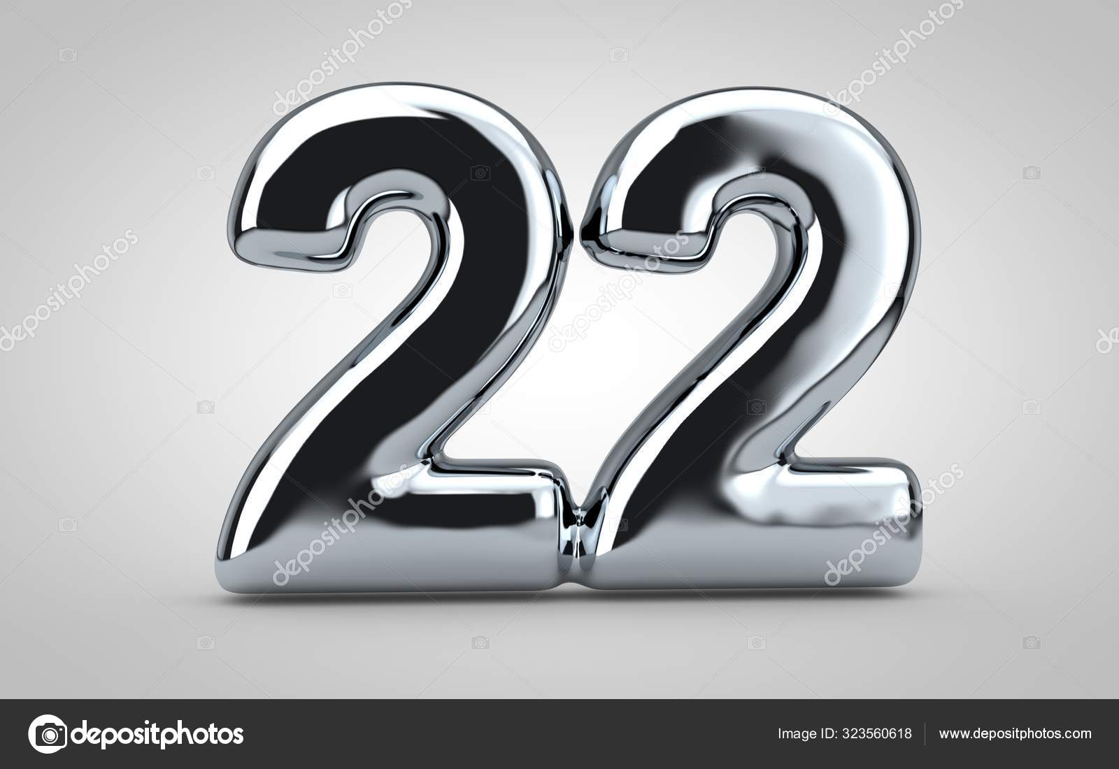 Chrome Balloon Number Isolated White Background Rendered Illustration Best  Anniversary Stock Photo by ©whitebarbie 323560618