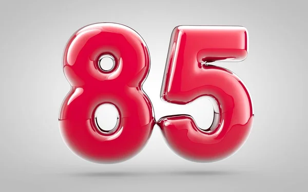 Rosafarbener Nagellack Nummer Auf Weißem Hintergrund Besten Für Jubiläum Geburtstagsfeier — Stockfoto