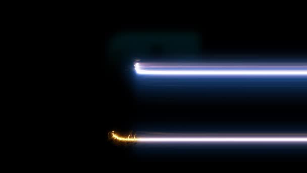 コンピュータの光るアイコン ピンクの色が滑らかに輝き ネオンの電気番号を形成します モーションワイプを中央に成長させます Fpsビデオレンダリング映像 — ストック動画
