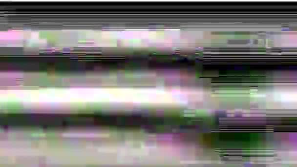 黑色星期五模块化效果动画与rgb小故障4k 60 fps — 图库视频影像