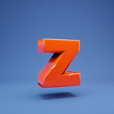 Lush Lav 3d harfi Z küçük harf. 3D görüntüleme. Yıldönümü için en iyisi, doğum günü partisi, kutlama.