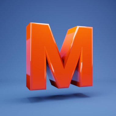 Lush Lav 3d harfli M büyük harf. 3D görüntüleme. Yıldönümü için en iyisi, doğum günü partisi, kutlama.