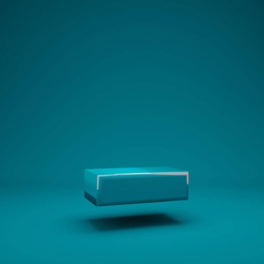 Aqua Menthe 3 boyutlu çizgi sembolü. 3D görüntüleme. Yıldönümü için en iyisi, doğum günü partisi, kutlama, reklam.