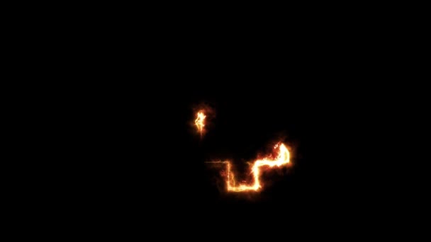 Fire trail plus symbol reveal — 비디오