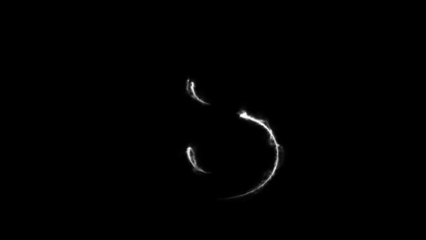 Numara Beyaz Gösteriyor Siyah Arkaplanda Fps Animasyonu — Stok video