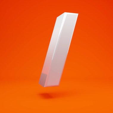 Sıcak turuncu arka planda beyaz parıltılı 3D öne ve öne doğru bir sembol. Yıldönümü için en iyisi, doğum günü partisi, kutlama.