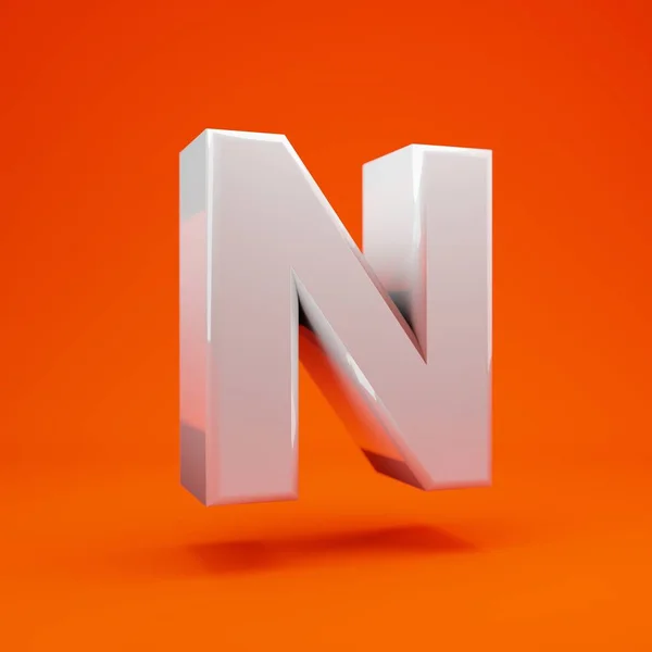 Witte Glanzende Letter Hoofdletters Hete Oranje Achtergrond Ideaal Voor Jubileum — Stockfoto