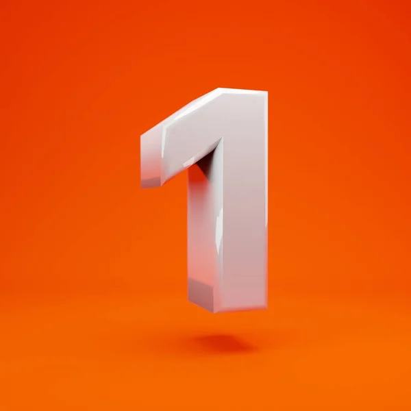 Weiß Glänzende Zahl Auf Orangefarbenem Hintergrund Besten Für Jubiläum Geburtstagsfeier — Stockfoto