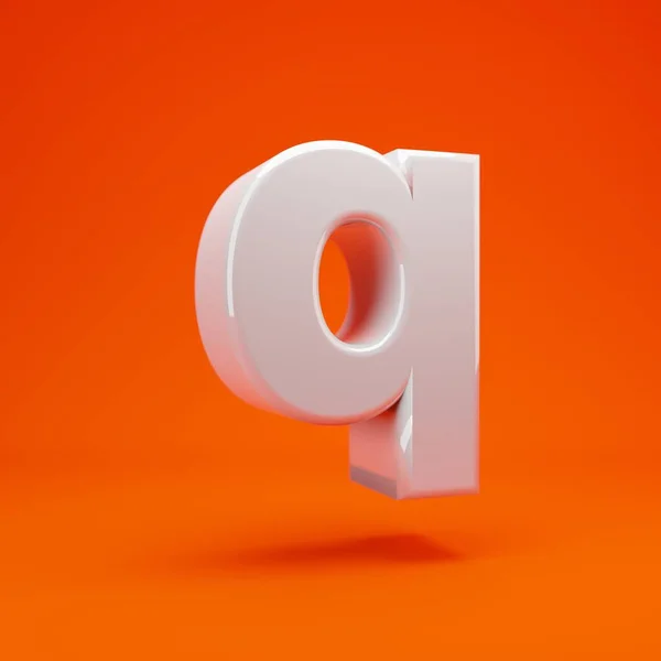 White Glossy Letter Lowercase Hot Orange Background Best Anniversary Birthday — 스톡 사진