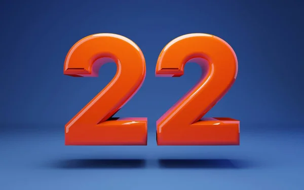 Lush Lav 3D numara 22 — Stok fotoğraf