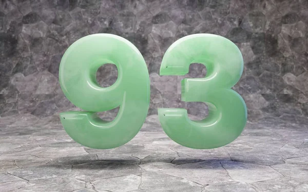 Нефрит номер 93 на скалистом бэкгранде — стоковое фото
