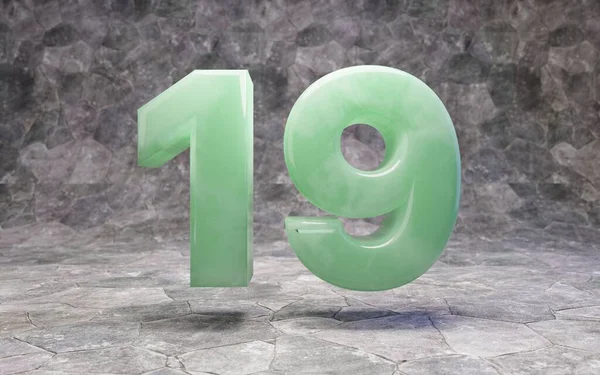 Джейд номер 19 на скелястій спині — стокове фото