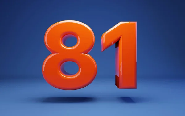ลูช ลาวา 3d หมายเลข 81 — ภาพถ่ายสต็อก