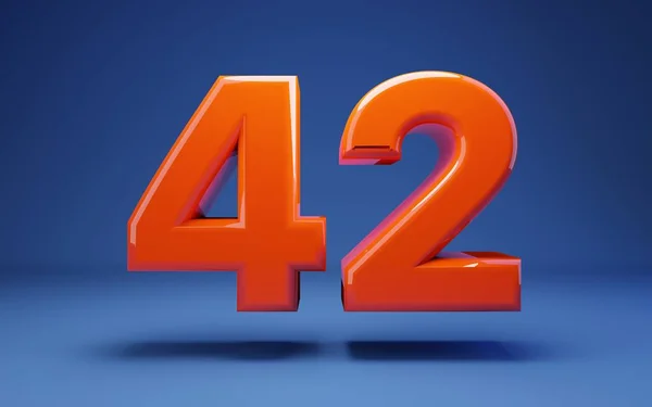 Lush Lav 3D numara 42 — Stok fotoğraf