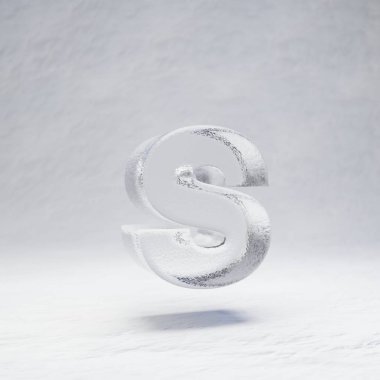 Kar arkaplanındaki S harfi küçük harf.