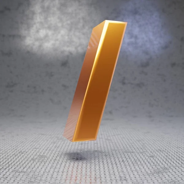 Golden Framåt Snedstreck Symbol Metall Strukturerad Bakgrund Renderad Blank Metallisk — Stockfoto