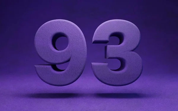 Violet Velvet Number Indigo Color Font Character Rendering — Stock Photo, Image