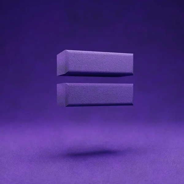 Violett Sammet Lika Med Symbolen Indigo Färg Teckensnitt Tecken Rendering — Stockfoto
