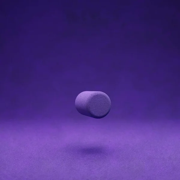 Símbolo Ponto Veludo Violeta Caráter Fonte Cor Indigo Renderização — Fotografia de Stock