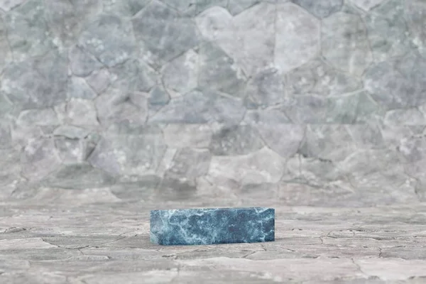 Marmor Bindestreck Symbol Blå Marmor Tecken Sten Bakgrund Konverterat Teckensnitt — Stockfoto