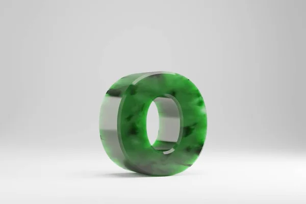 Jade Buchstabe Kleinbuchstaben Jade Buchstabe Isoliert Auf Weißem Hintergrund Grünes — Stockfoto