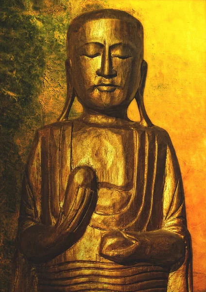 Άγαλμα Της Βούδας Στο Wat Pho Μπανγκοκ Ταϊλάνδη — Φωτογραφία Αρχείου