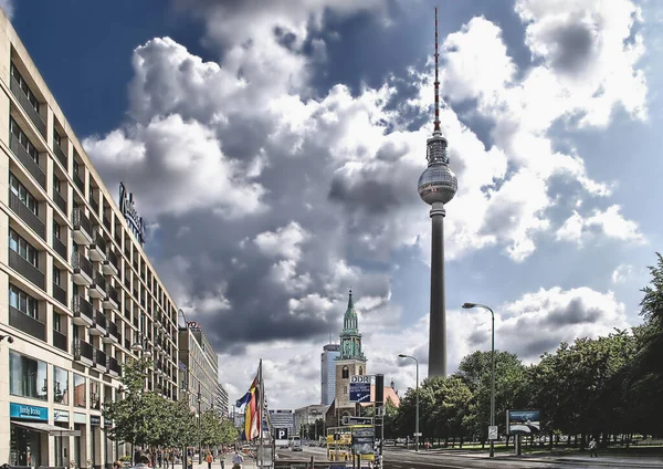 Ciudad Berlín Lugar Viaje Fondo — Foto de Stock