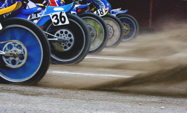 Close Shot Speedway Racing — Stock Photo, Image