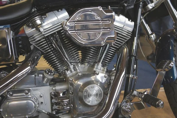 Close Motorcycle Engine — Stock Photo, Image