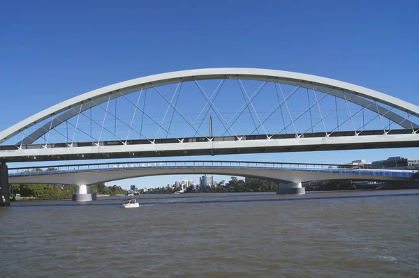 Brug Rivier Stad Riga — Stockfoto