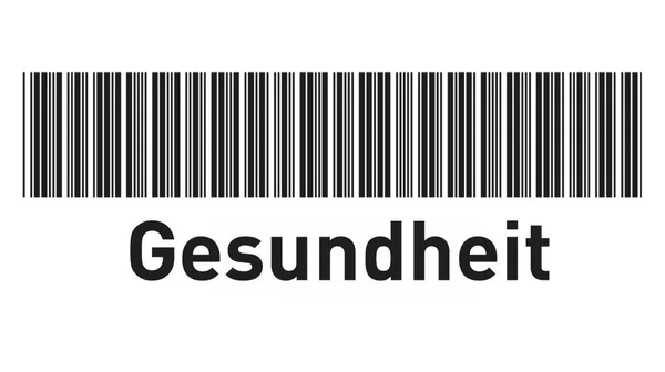 Barcode Etikett Mit Text Ansicht Schließen — Stockfoto