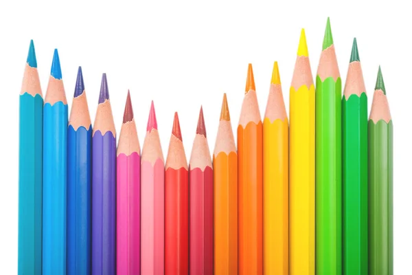 色鉛筆の波型のセット — ストック写真
