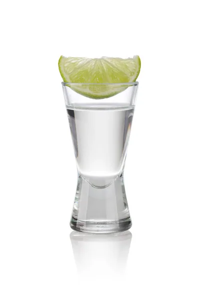 Kalla Vodka Skott Närbild — Stockfoto
