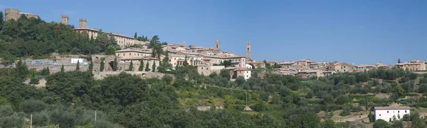 Panorama Van Montalcino Reizen Sightseeing Fotografie — Stockfoto