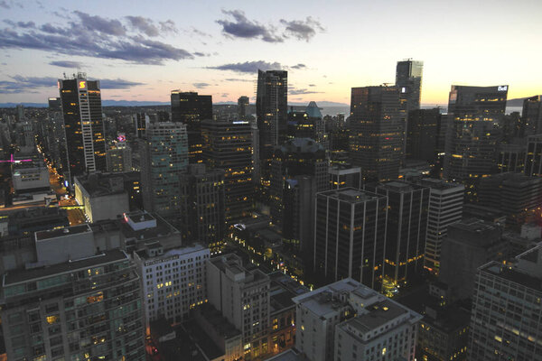 Vancouver Skyline by night