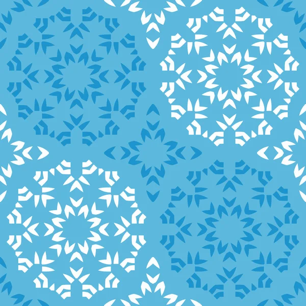 Nahtloses Muster Mit Blauen Blumen — Stockfoto