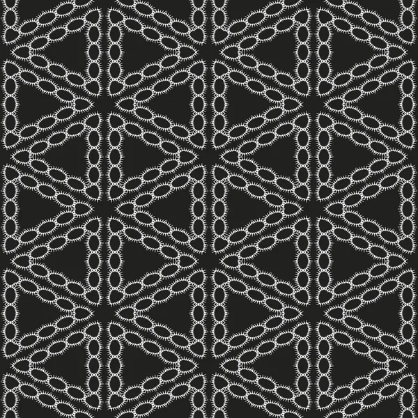 Modello Senza Cuciture Forme Geometriche Bianco Nero Illustrazione Vettoriale — Foto Stock